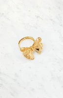 LA Hearts Gold Bow Ring