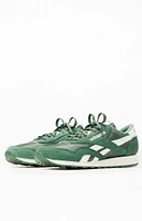 Reebok Green Classic Nylon Vintage Suede Shoes