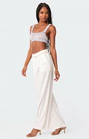 Edikted Gabi Ruffle Sheer Lace Bralette