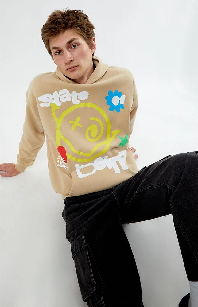 PacSun Web Of Smiles Puff Hoodie