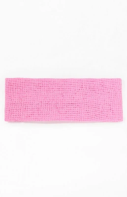 LA Hearts Pink Woven Soft Headband