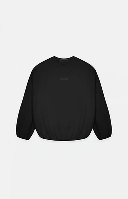 Kids Fear of God Essentials Black Crew Neck Sweatshirt