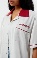 Budweiser By PacSun Colorblocked Bowling Shirt