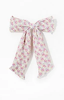 LA Hearts Floral Ribbed Hair Barrette