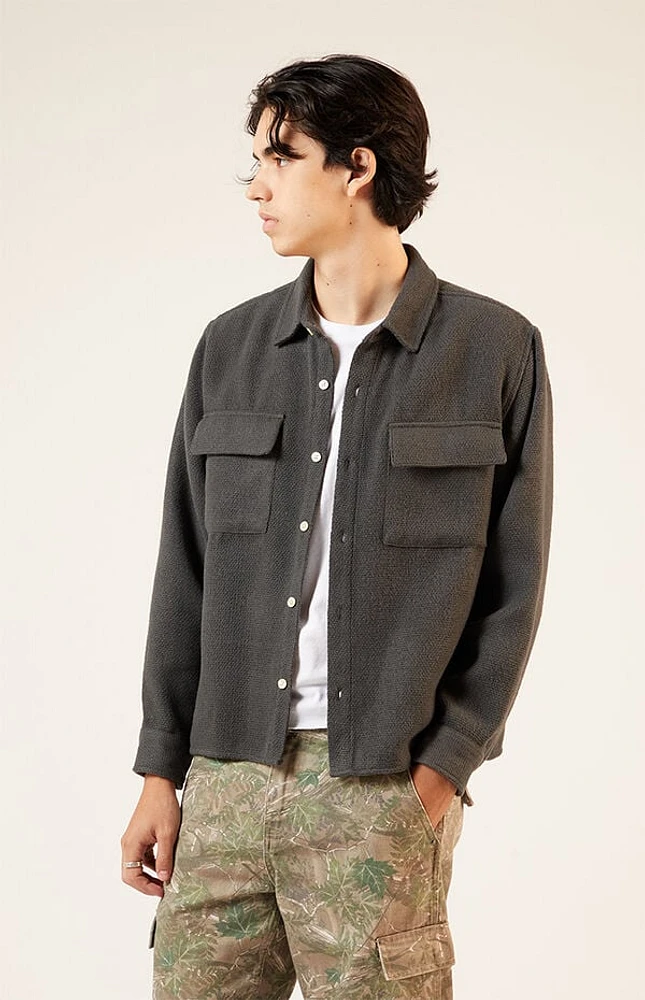 Pacsun Black Tweed Overshirt