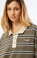 Thrills Logan Striped Rugby Long Sleeve Shirt