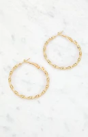 LA Hearts Twisted Hoop Earrings