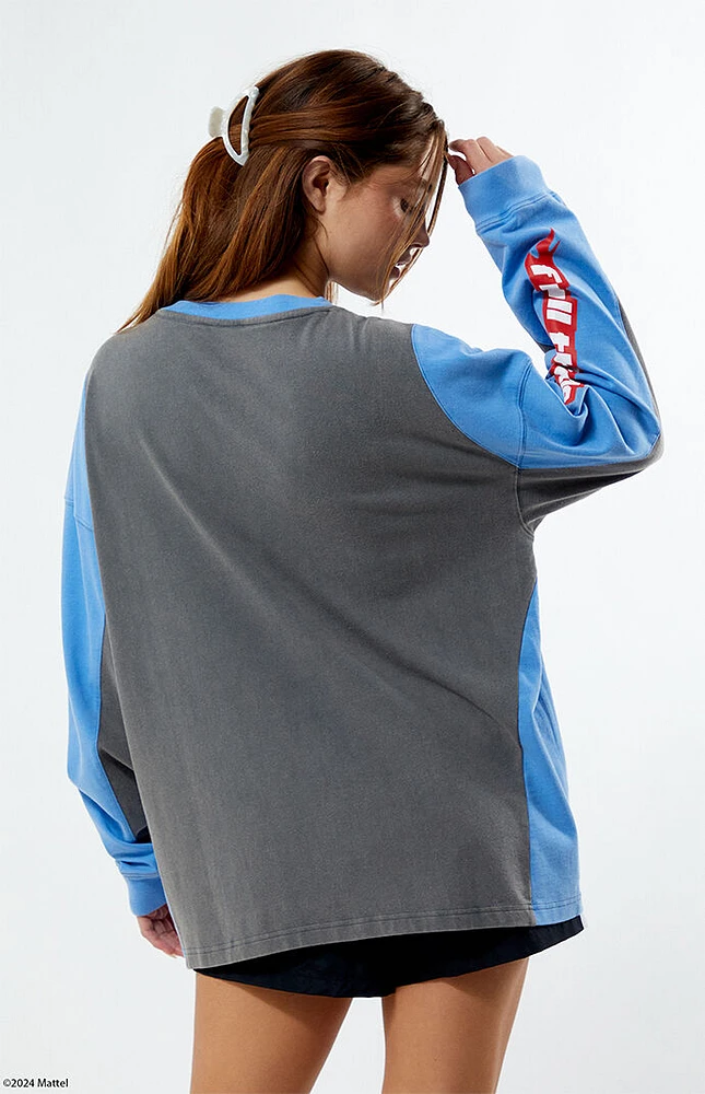 Hot Wheels Racing V-Neck Jersey Long Sleeve T-Shirt