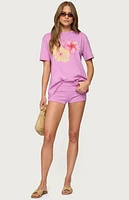 Edikted Fleur Fold Over Shorts