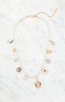 LA Hearts Charm Necklace