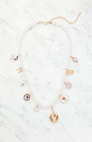 LA Hearts Charm Necklace