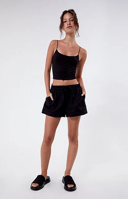PacSun Elastic Waist Linen Shorts