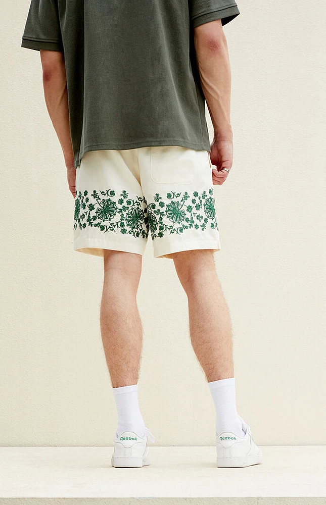 PacSun Floral Embroidery Shorts