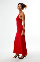 WEWOREWHAT Scoop Neck Midi Dress