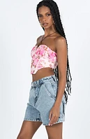 Princess Polly Lou High Waisted Carpenter Denim Shorts