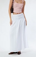 LA Hearts Cotton Tiered Maxi Skirt