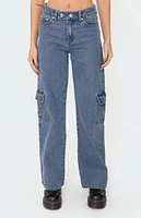 Edikted Deliah Low Rise Cargo Jeans