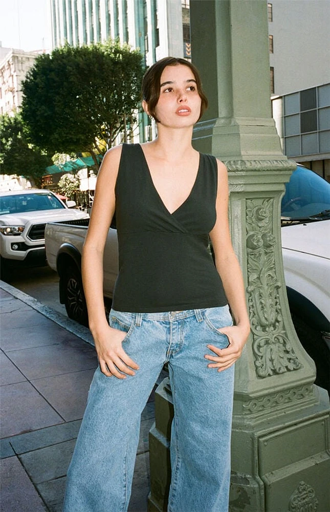 John Galt Surplice Tank Top