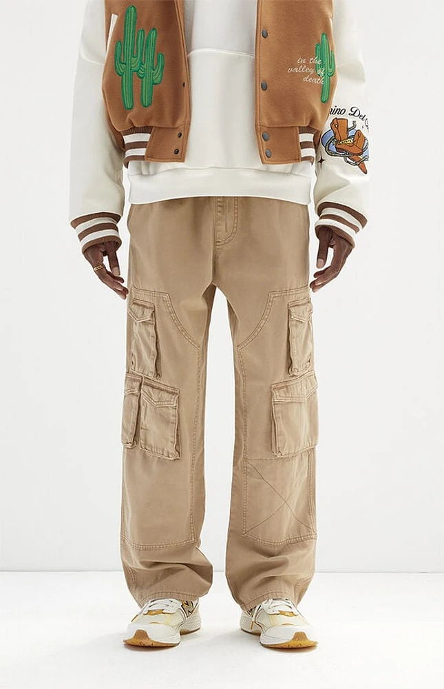 Pacsun Tan Baggy Carpenter Cargo Pants