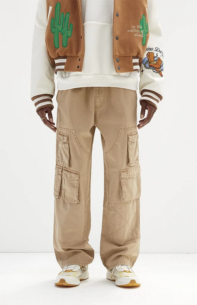 PacSun Tan Baggy Carpenter Cargo Pants