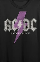AC/DC Back Black Cropped T-Shirt