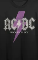 AC/DC Back Black Cropped T-Shirt