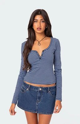 Edikted Jocelyn Striped Top