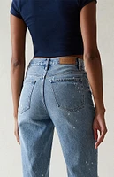 PacSun Eco Light Indigo Ripped Dad Jeans