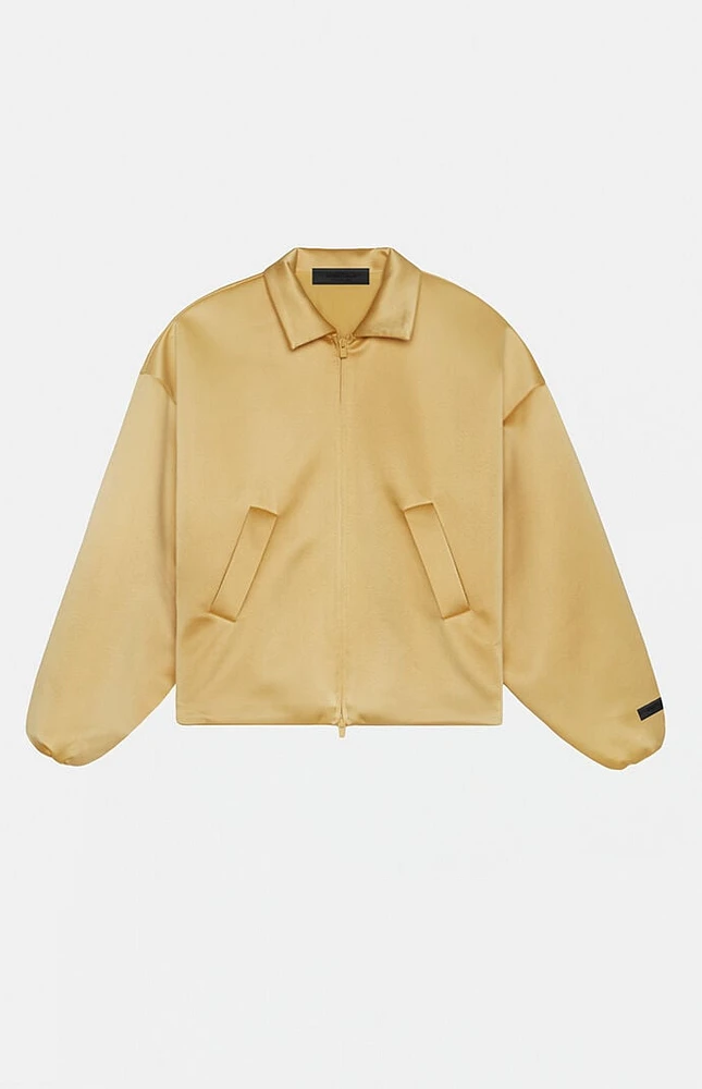 Fear of God Essentials Women's Amber Satin Bomber Jacket