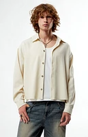 FIELD OF STUDY by Pacsun Ripley Long Sleeve Cropped Shirt