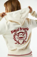 Daisy Street Paul Frank Knit Zip Up Hoodie