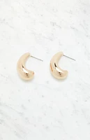 LA Hearts Teardrop Medium Hoop Earrings