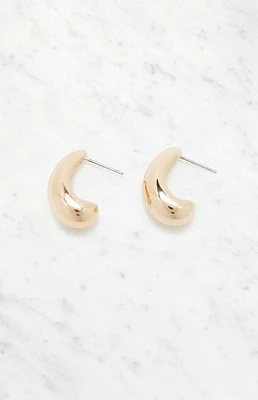 LA Hearts Teardrop Medium Hoop Earrings