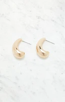 LA Hearts Teardrop Medium Hoop Earrings