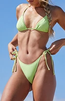 Pacsun Eco Green Sydni Micro Dot Tie Side Bikini Bottom