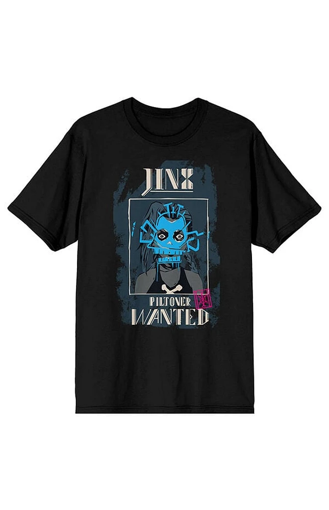 League Of Legends Arcane Jinx Wanted Poster T-Shirt