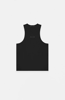 Kids Fear of God Essentials Black Tank Top