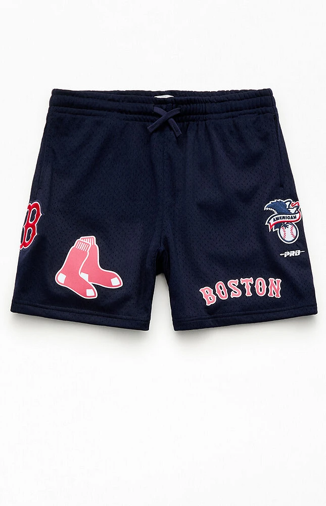 ProStandard Kids Boston Red Sox Classic Mesh Basketball Shorts