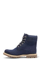 Timberland Women's Dark Blue Canvas Stone Street 6inch Lace-Up Waterproof Boots