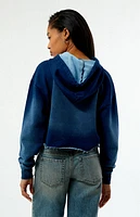 Playboy By PacSun Frayed Applique Cropped Hoodie