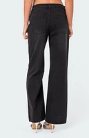 Debbie Distressed Low Rise Baggy Jeans