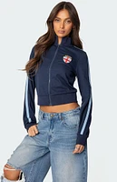 Edikted England Zip Up Sweatshirt