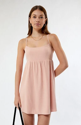 LA Hearts Linen Mini Dress