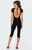 Edikted Capri Open Back Jumpsuit