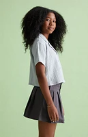 PacSun Kids Crop Button Down Shirt