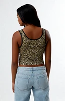 PS / LA Princess Leopard Cropped Tank Top