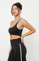 PAC 1980 WHISPER Active Logan Contrast Trim Sports Bra