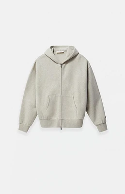 Fear of God Essentials Kids Heather Stone Full Zip Fleece Hoodie