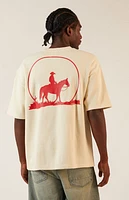 Pacsun Tan Moonlight Waffle Knit T-Shirt
