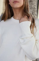 John Galt White Brianna Sweater